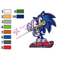 Sonic Embroidery Design 01